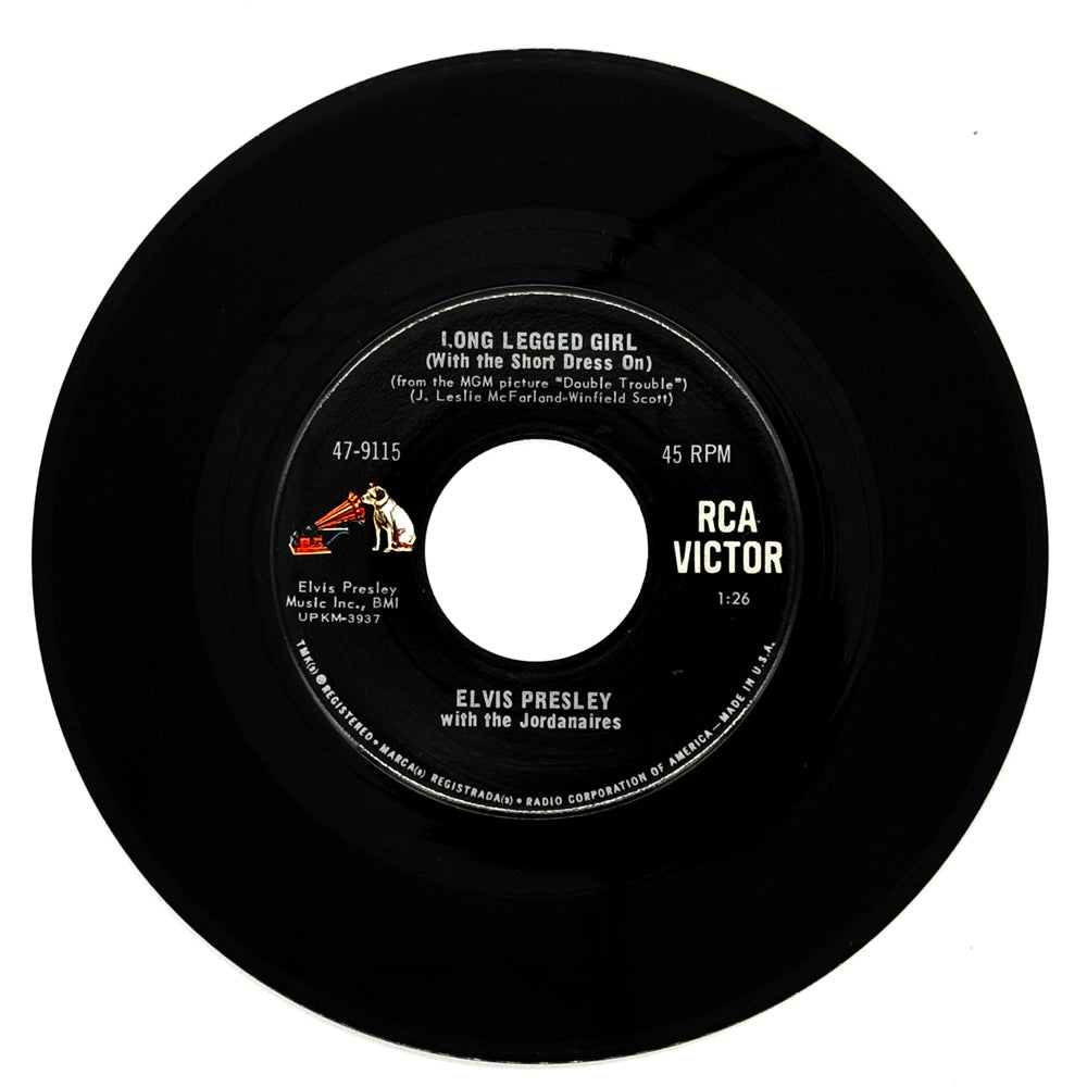 Elvis Presley with The Jordanaires : LONG LEGGED GIRL (WITH THE SHORT DRESS ON)/ THAT'S SOMEONE YOU NEVER FORGET