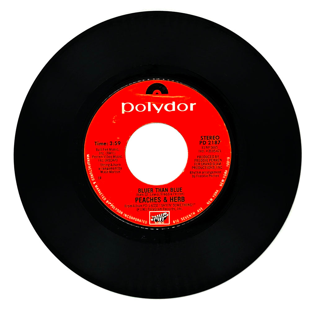Peaches & Herb : BLUER THAN BLUE/ GO WITH THE FLOW