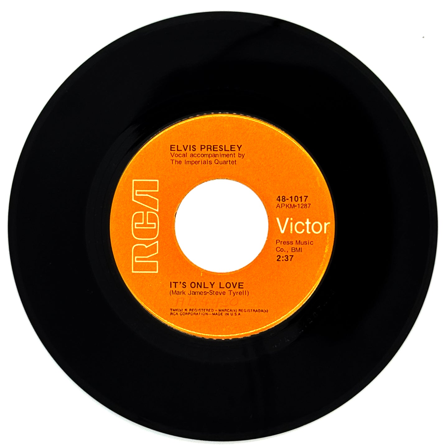 Elvis Presley : IT'S ONLY LOVE/ THE SOUND OF YOUR CRY