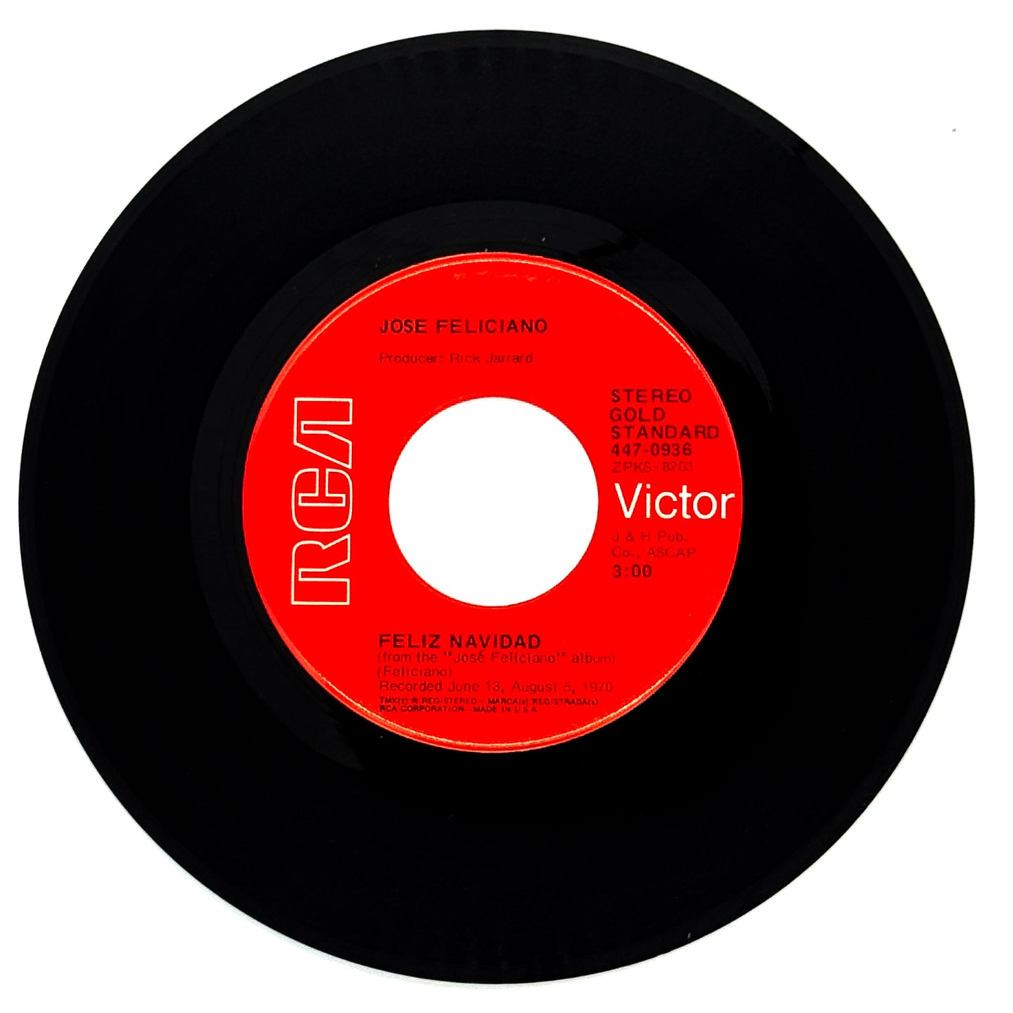 Jose Feliciano : FELIZ NAVIDAD/ THE LITTLE DRUMMER BOY