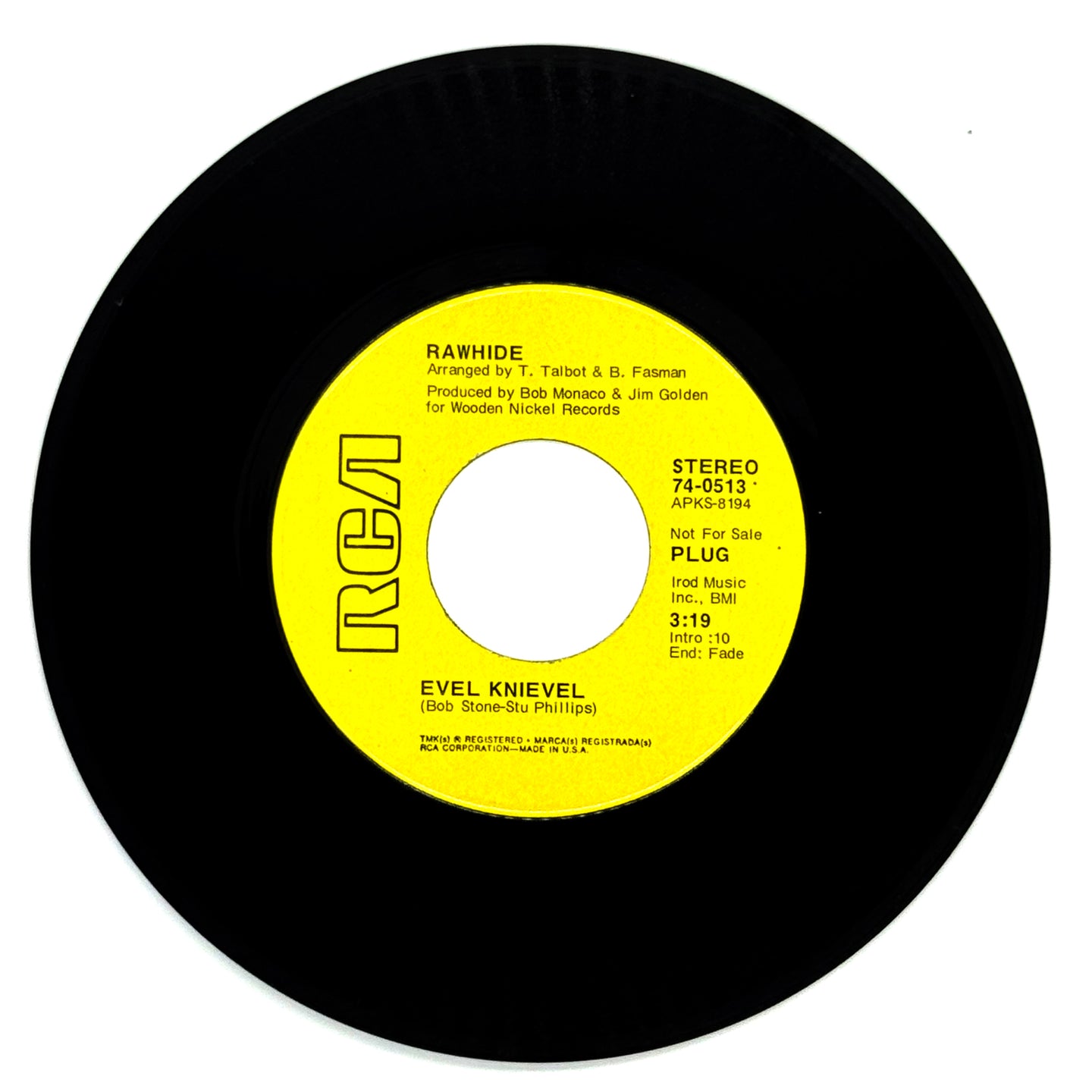Rawhide : EVEL KNIEVEL/ TORRANCE (INSTRUMENTAL)