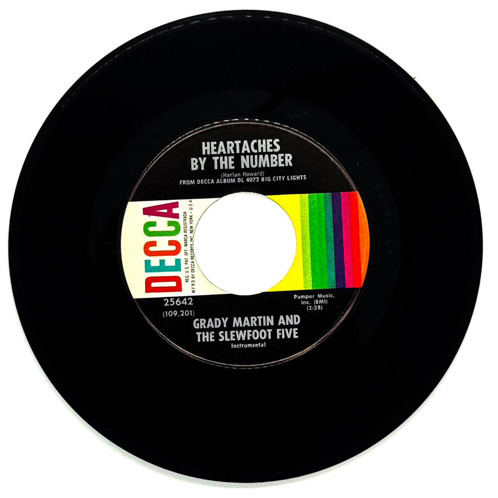 Grady Martin And The Slew Foot Five : HEARTACHES BY THE NUMBER/ THE VELVET GLOVE
