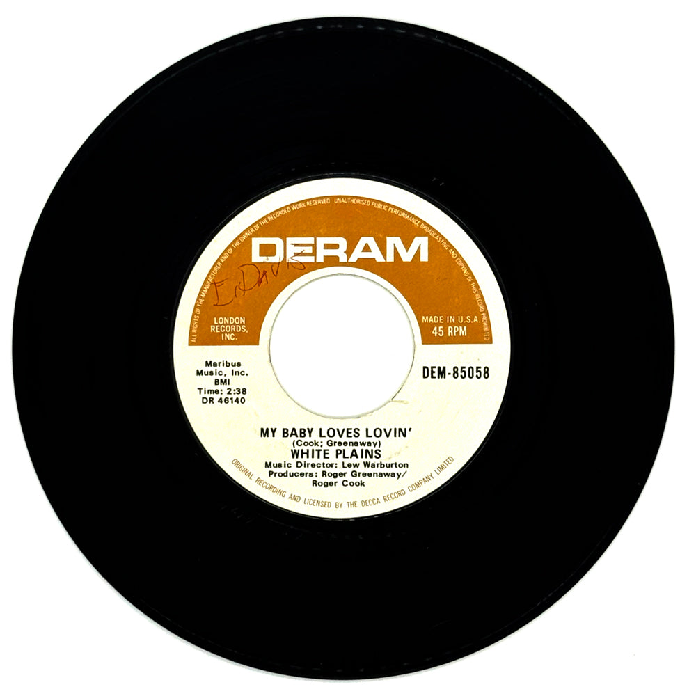 White Plains : MY BABY LOVES LOVIN'/ SHOW ME YOUR HAND