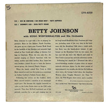 Load image into Gallery viewer, Betty Johnson : BETTY JOHNSON EP
