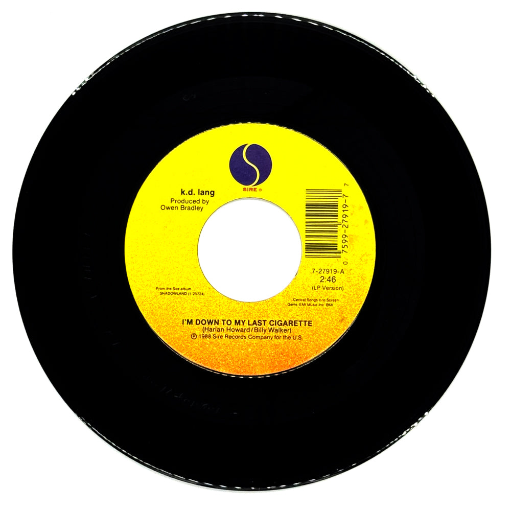 k.d. lang : I'M DOWN TO MY LAST CIGARETTE/ WESTERN STARS