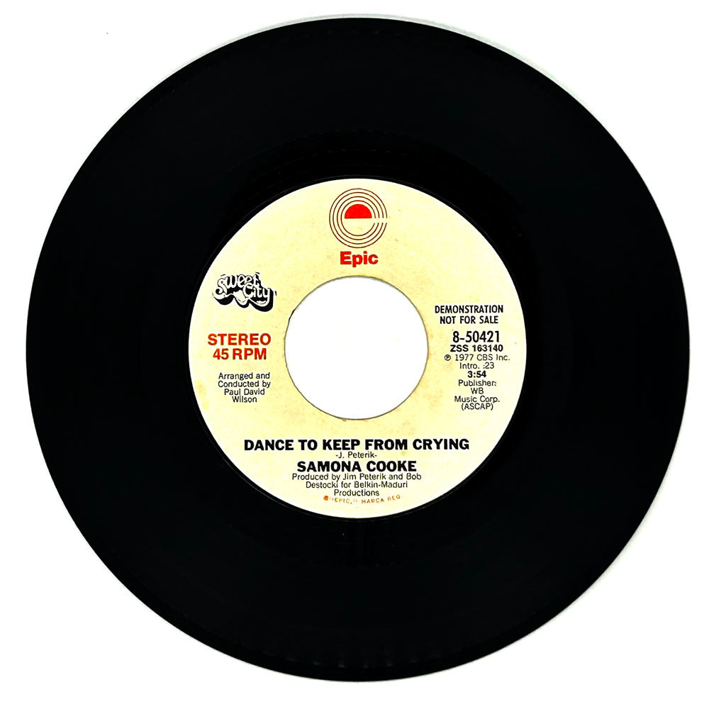 Samona Cooke : DANCE TO KEEP FROM CRYING/ DANCE TO KEEP FROM CRYING
