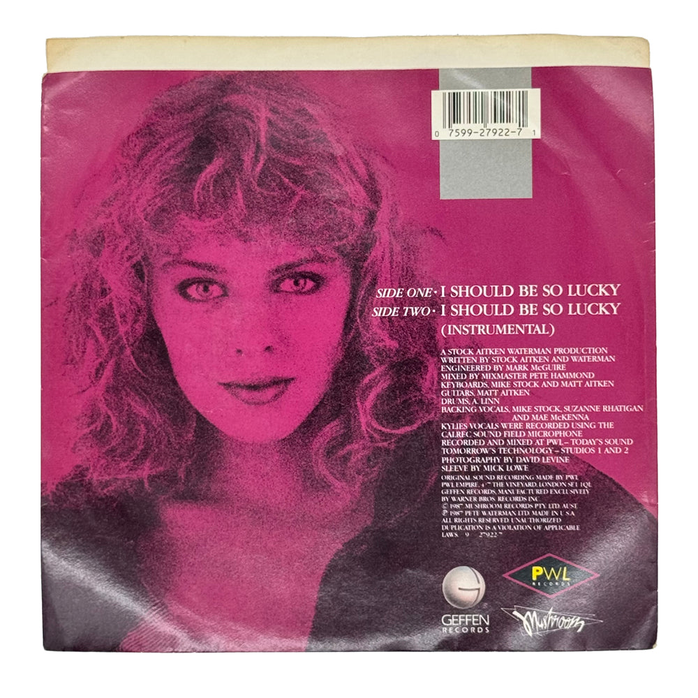 Kylie Minogue : I SHOULD BE SO LUCKY/ I SHOULD BE SO LUCKY