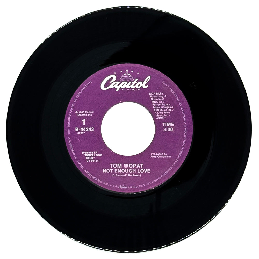 Tom Wopat : NOT ENOUGH LOVE/ A LETTER IN THE FIRE