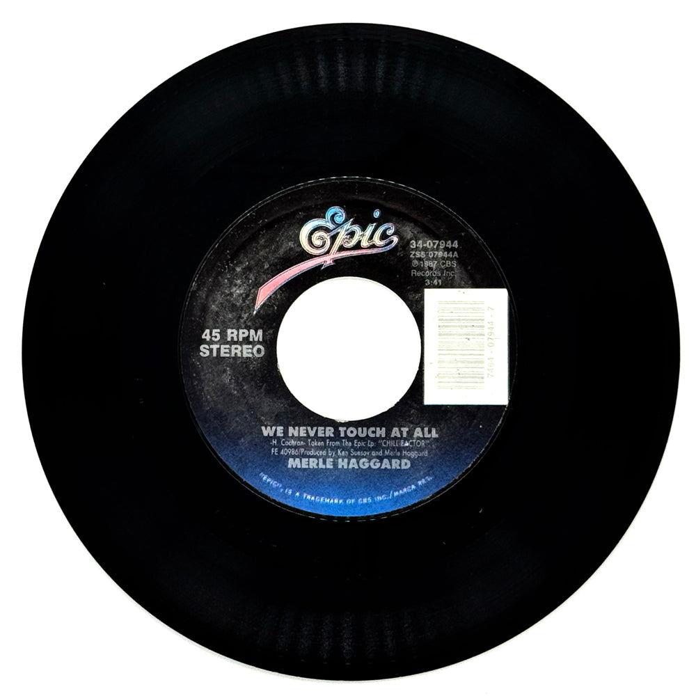 Merle Haggard : MAN FROM ANOTHER TIME/ WE NEVER TOUCH AT ALL