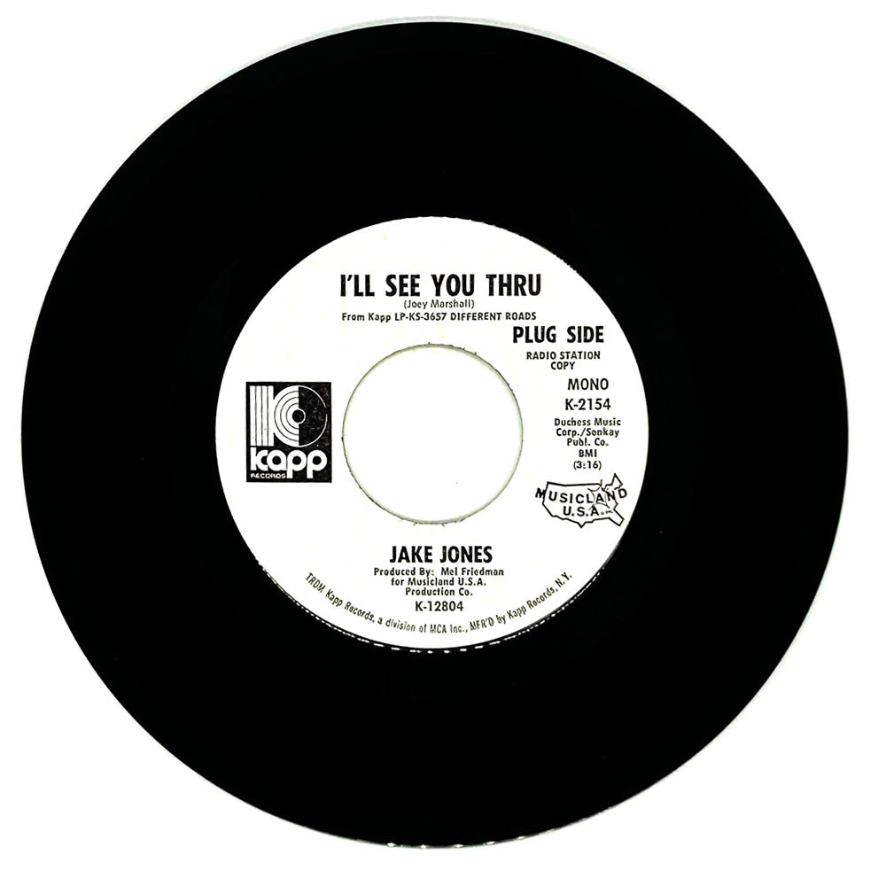 Jake Jones : I'LL SEE YOU THRU/ OF NO CONCERN
