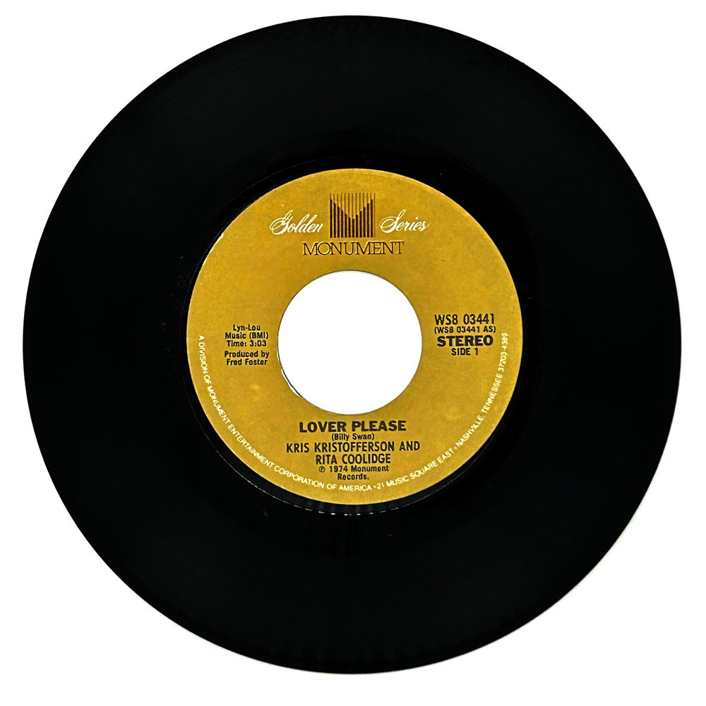 Kris Kristofferson and Rita Coolidge : LOVER PLEASE/ FOR THE GOOD TIMES