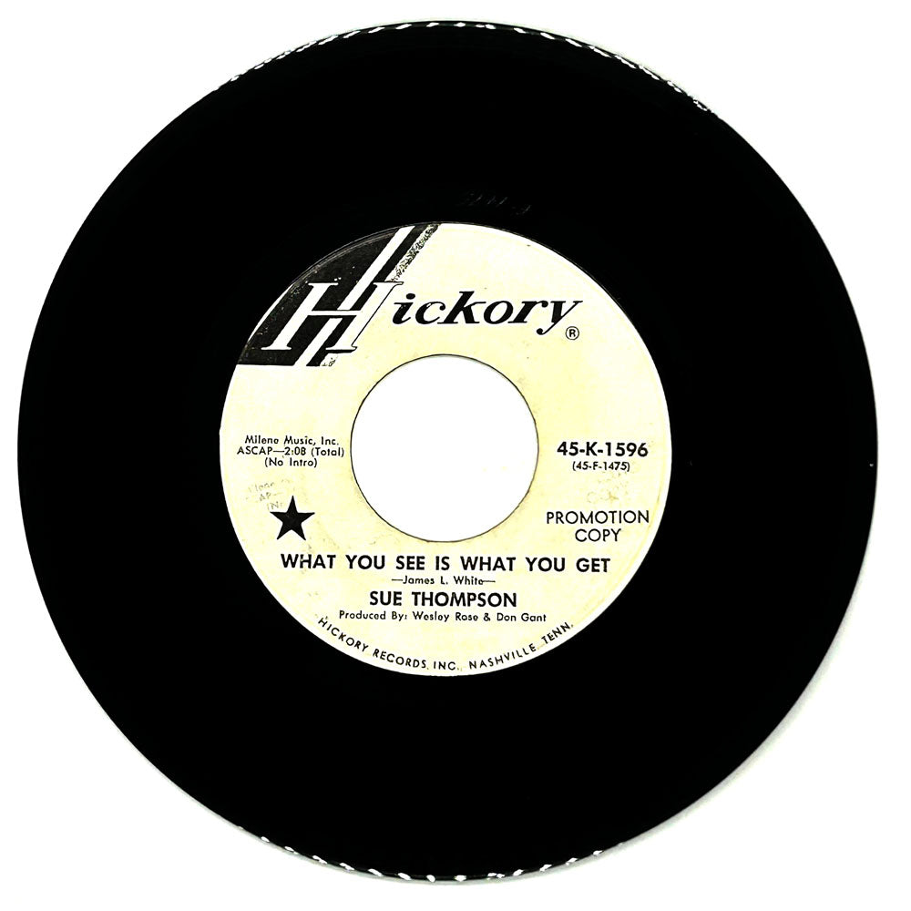 Sue Thompson : WHAT YOU SEE IS WHAT YOU GET/ HERE'S TO FOREVER
