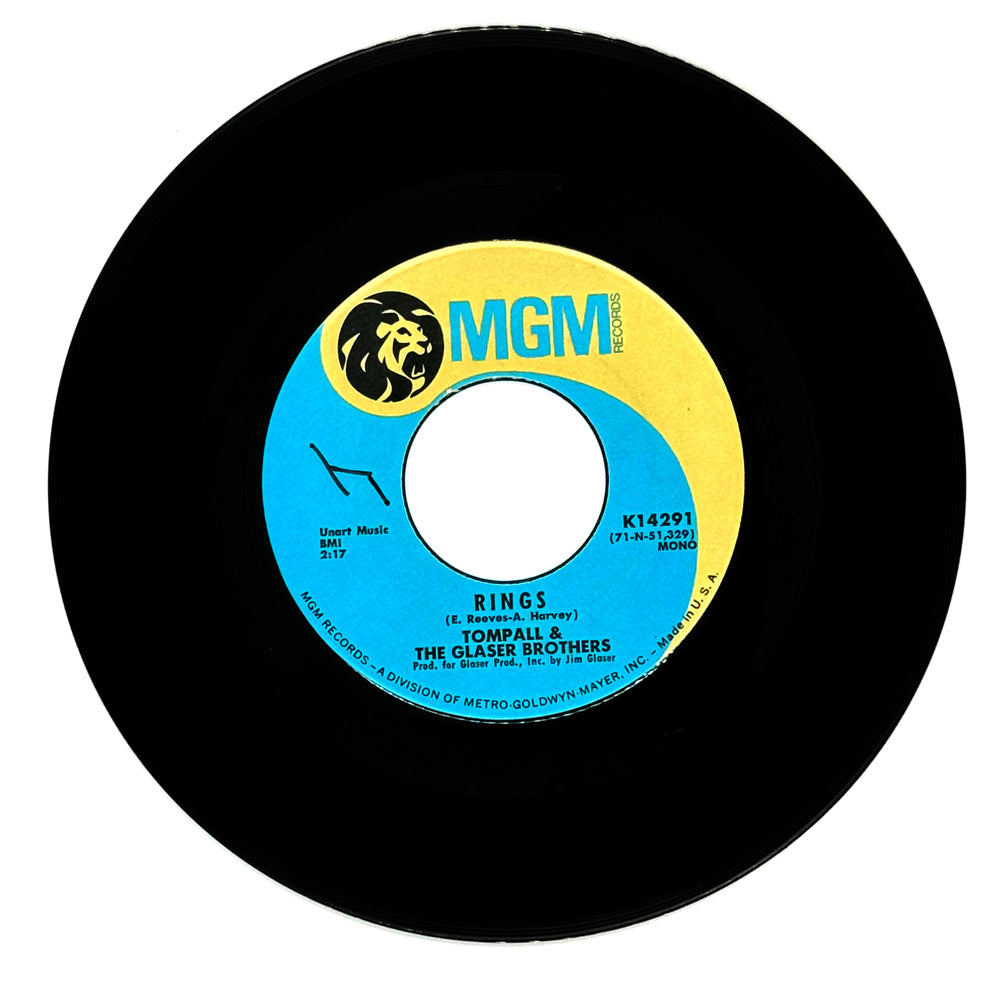 Tompall & The Glaser Brothers : RINGS/ THAT'S WHEN I LOVE YOU THE MOST