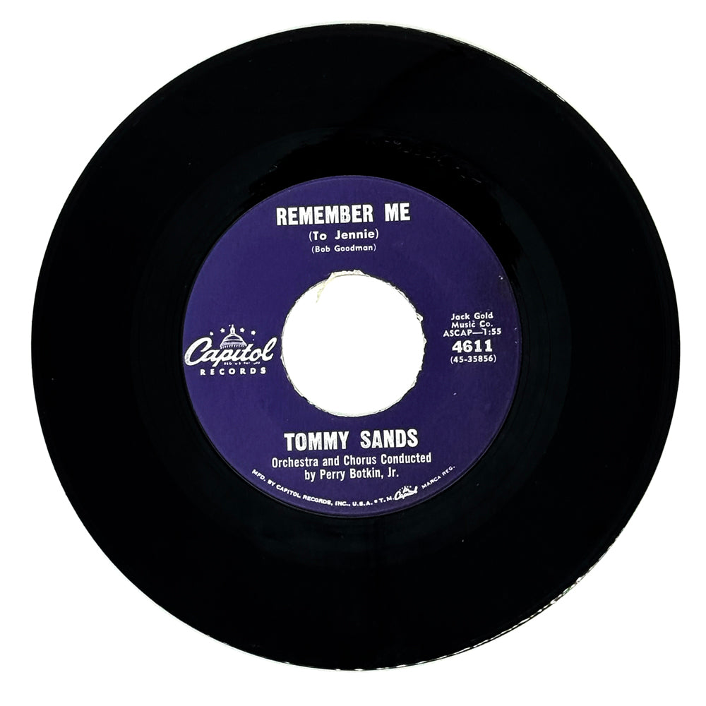 Tommy Sands : REMEMBER ME (TO JENNIE)/ RAINBOW