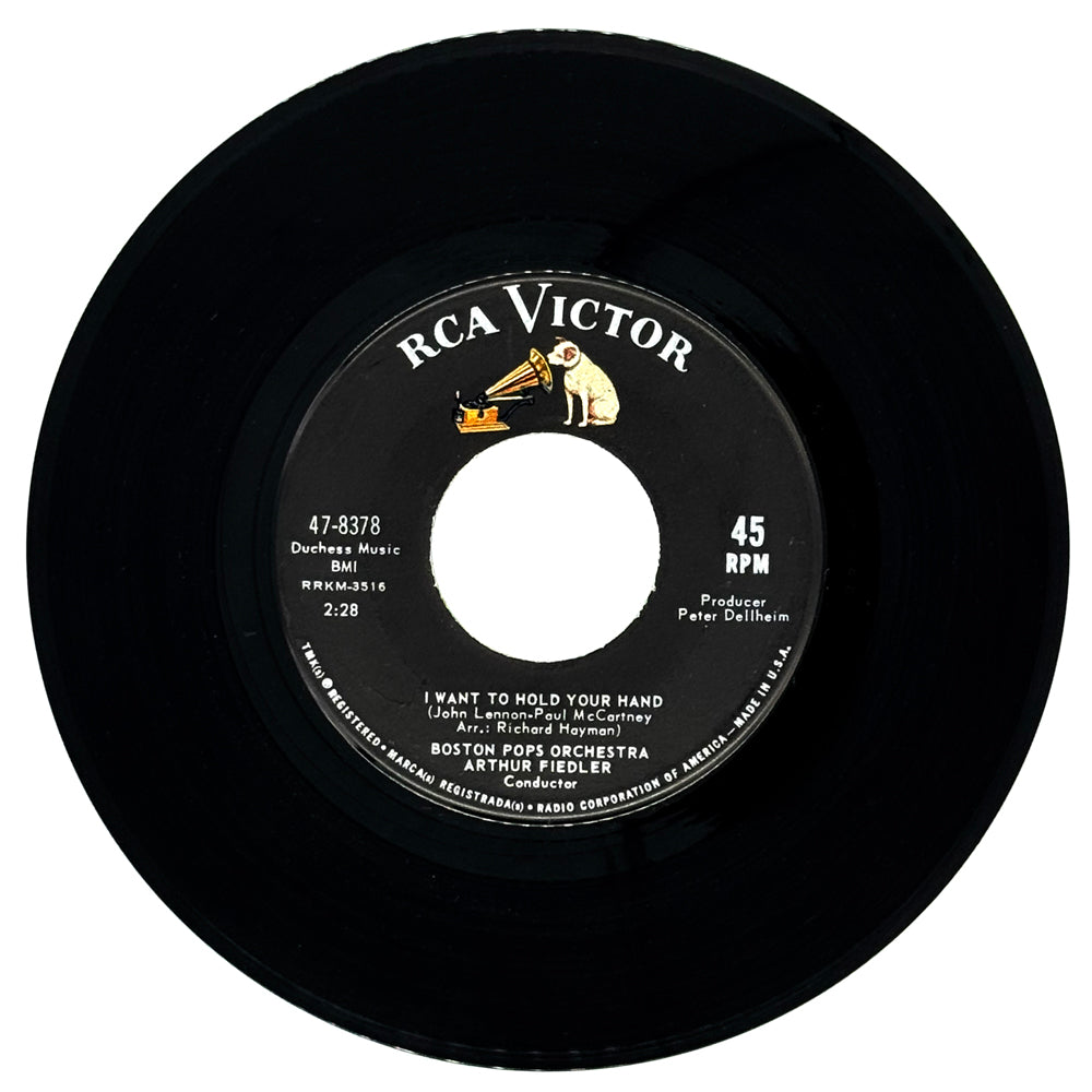 Arthur Fiedler & Boston Pops Orchestra : I WANT TO HOLD YOUR HAND/ HELLO, DOLLY!