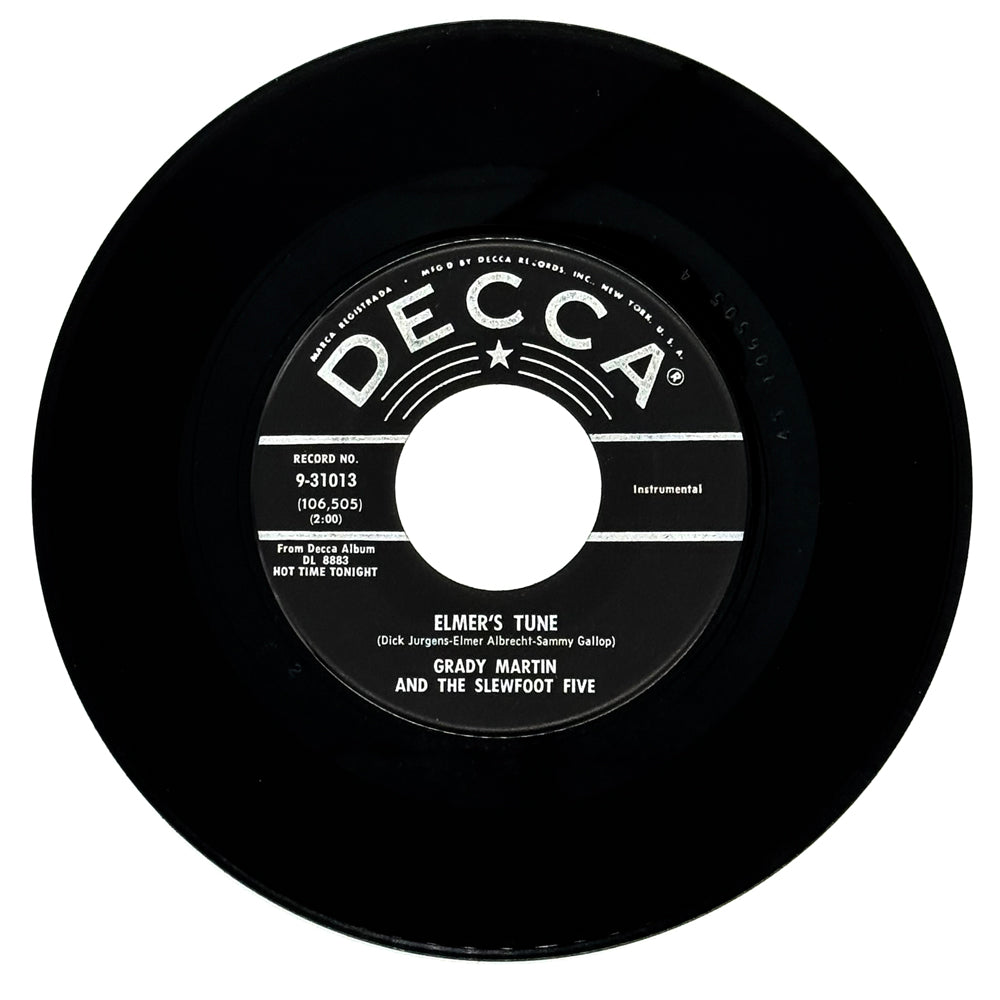Grady Martin And The Slewfoot Five : ELMER'S TUNE/ YOU'VE GOT ME CRYING AGAIN
