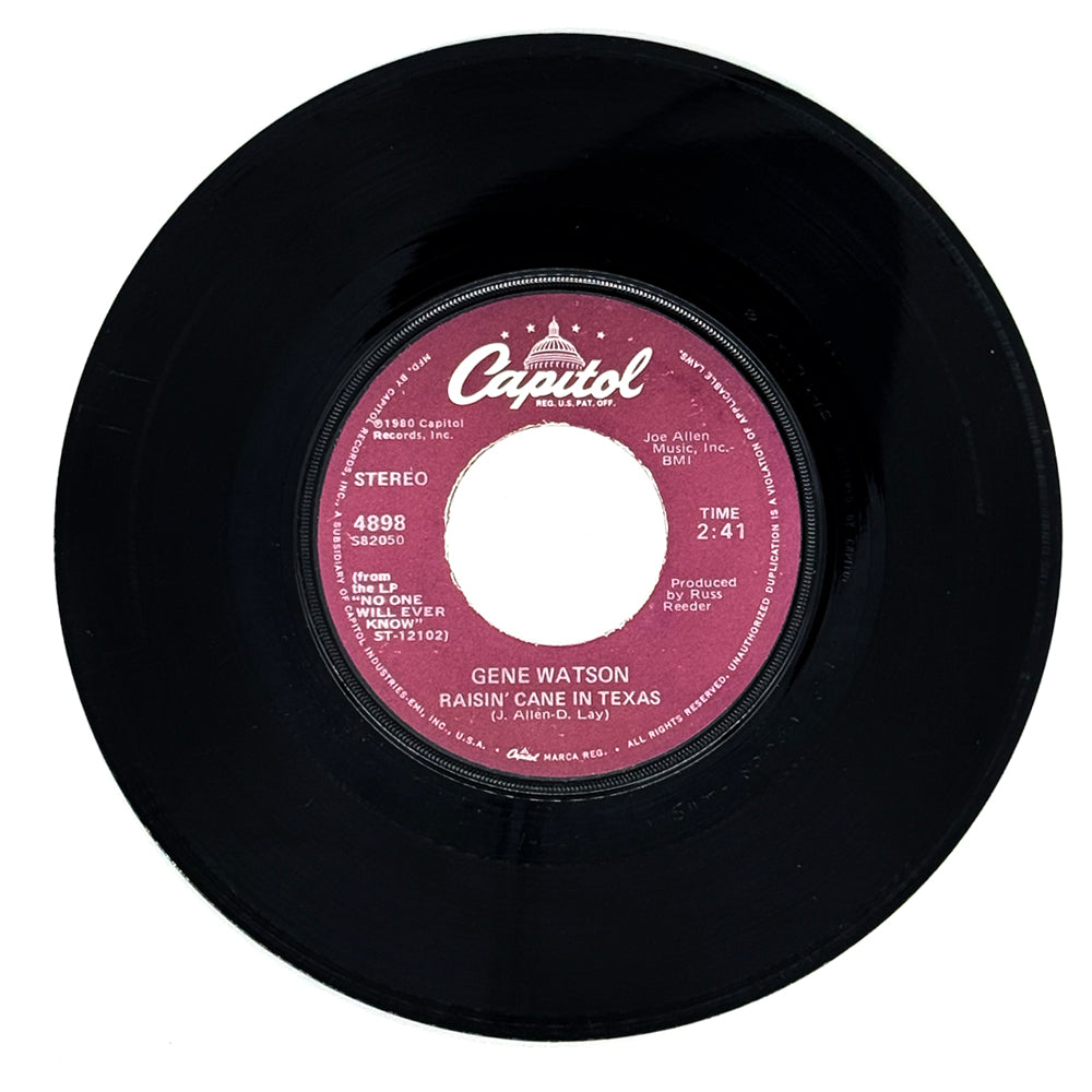 Gene Watson : RAISIN' CANE IN TEXAS/ A COLD DAY IN JULY