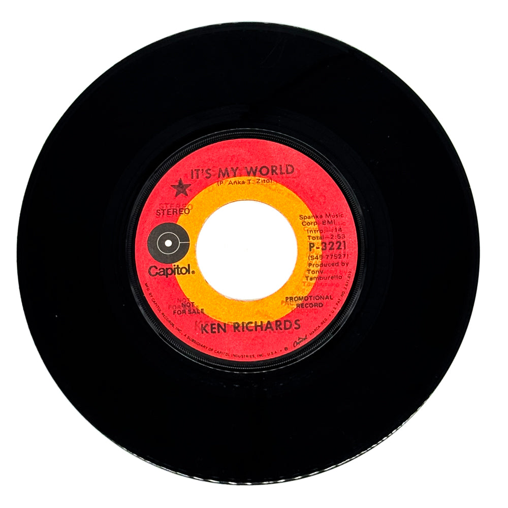 Ken Richards : IT'S MY WORLD/ BOTH OF US COULD LOSE