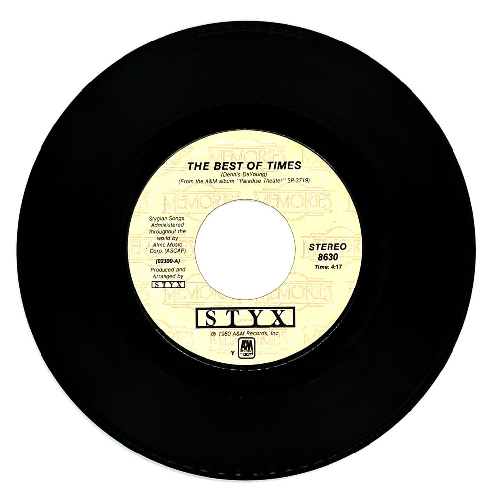 Styx : THE BEST OF TIMES/ TOO MUCH TIME ON MY HANDS