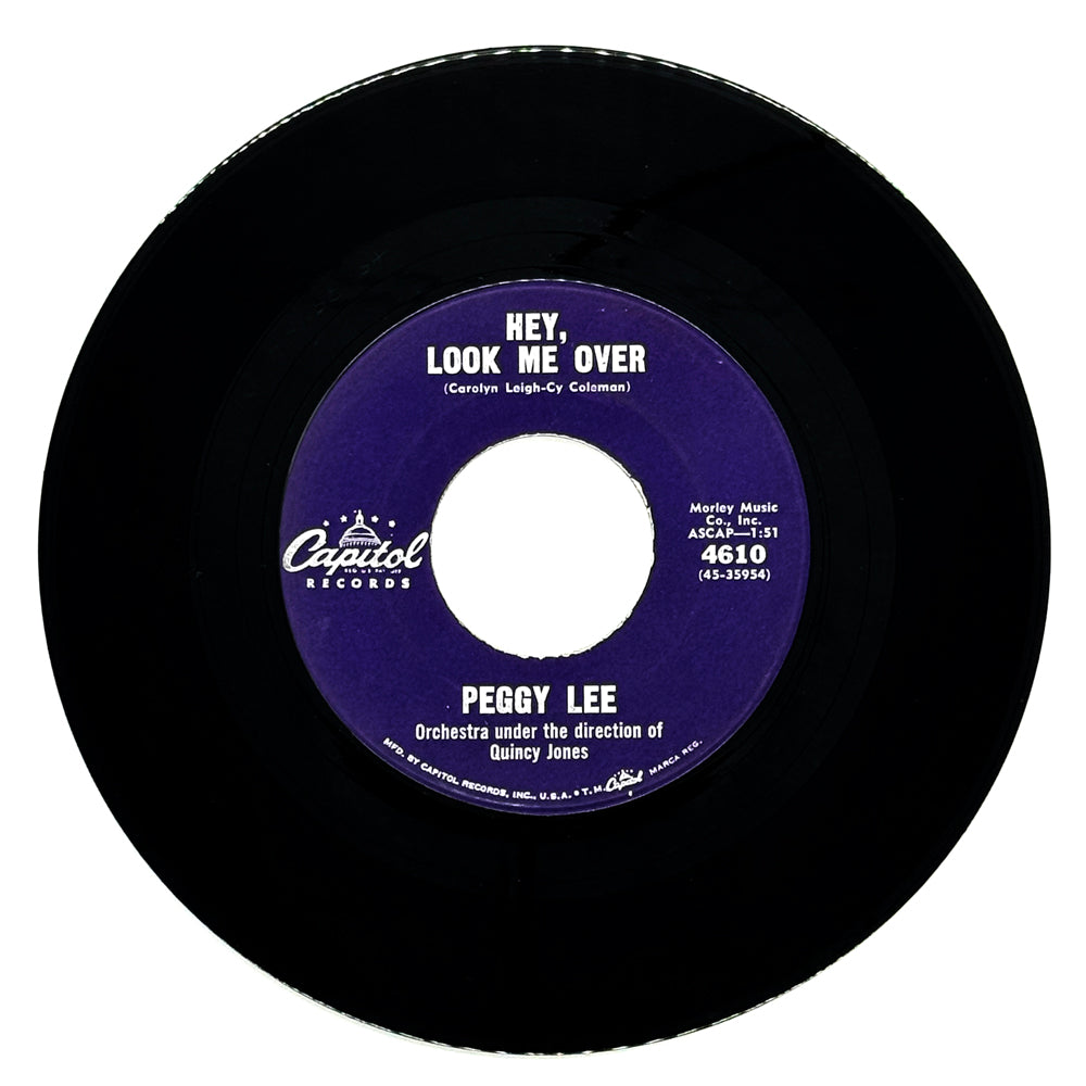 Peggy Lee : HEY, LOOK ME OVER/ WHEN HE MAKES MUSIC