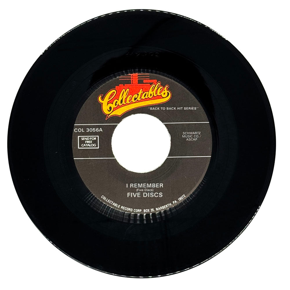Five Discs : I REMEMBER/ Dino & The Diplomats : I CAN'T BELIEVE