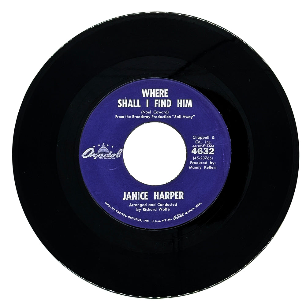 Janice Harper : WHERE SHALL I FIND HIM/ I THINK OF YOU