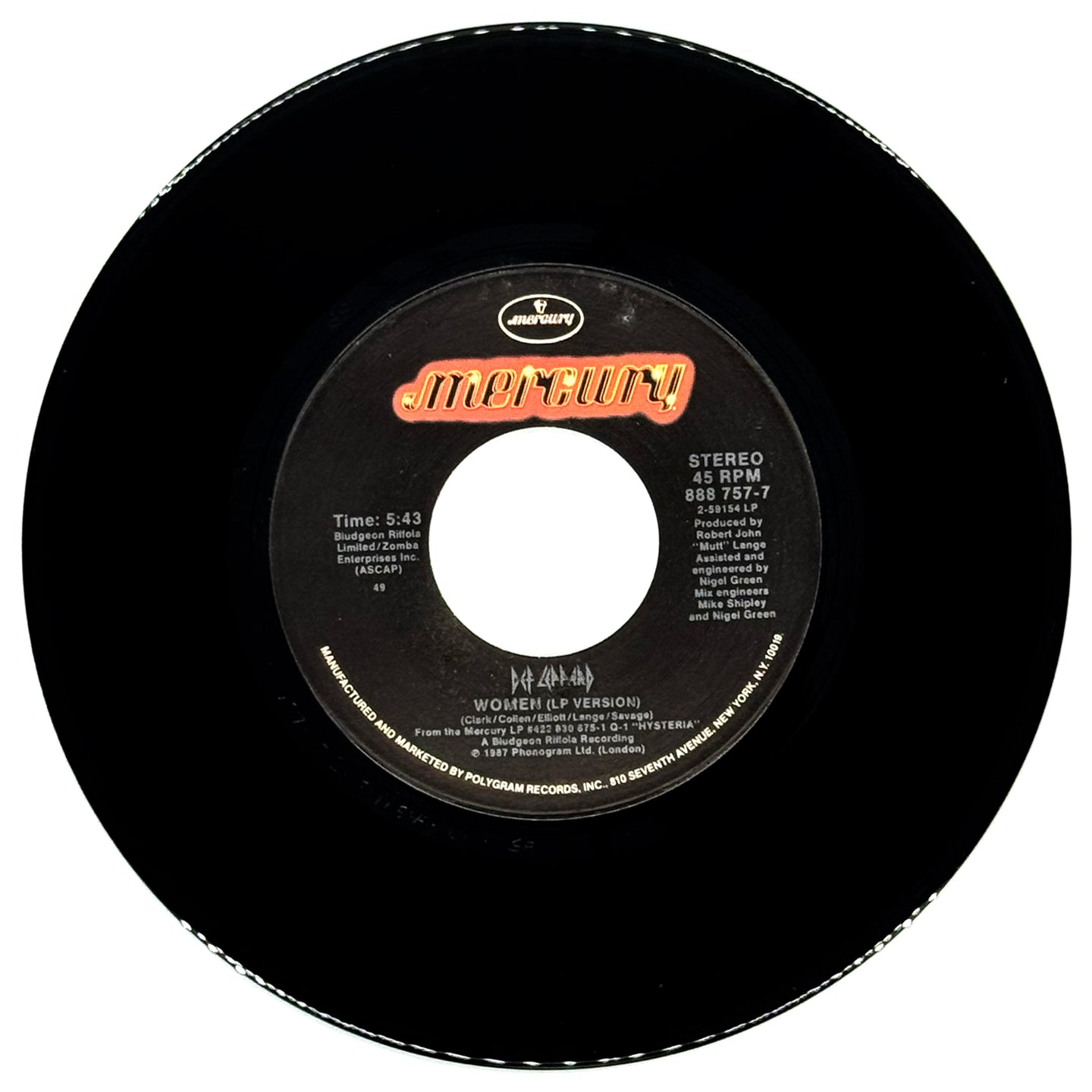 Def Leppard : WOMEN (LP VERSION)/ TEAR IT DOWN