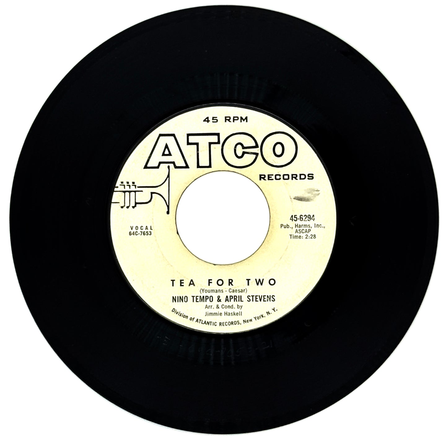 Nino Tempo & April Stevens : TEA FOR TWO/ CONFESSIN'