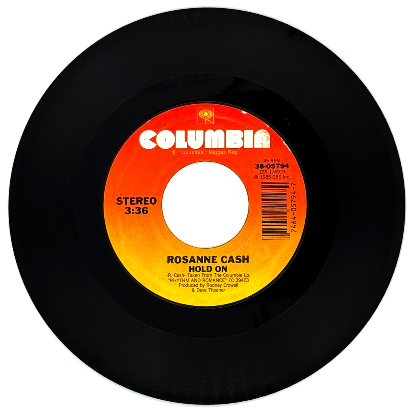 Rosanne Cash : HOLD ON/ NEVER GONNA HURT