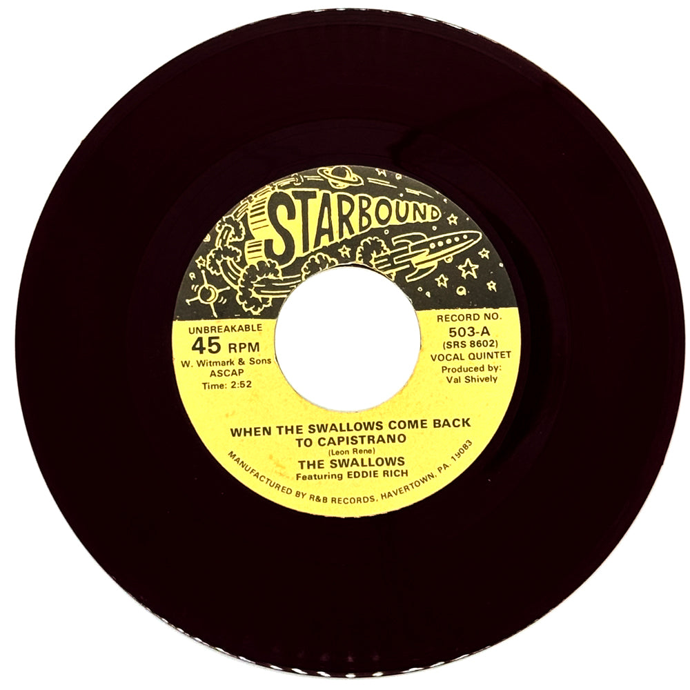 Swallows, The feat. Eddie Rich : WHEN THE SWALLOWS COME BACK TO CAPISTRANO/ Swallows, The feat. Eddie Rich : SIT AND HOLD MY HAND