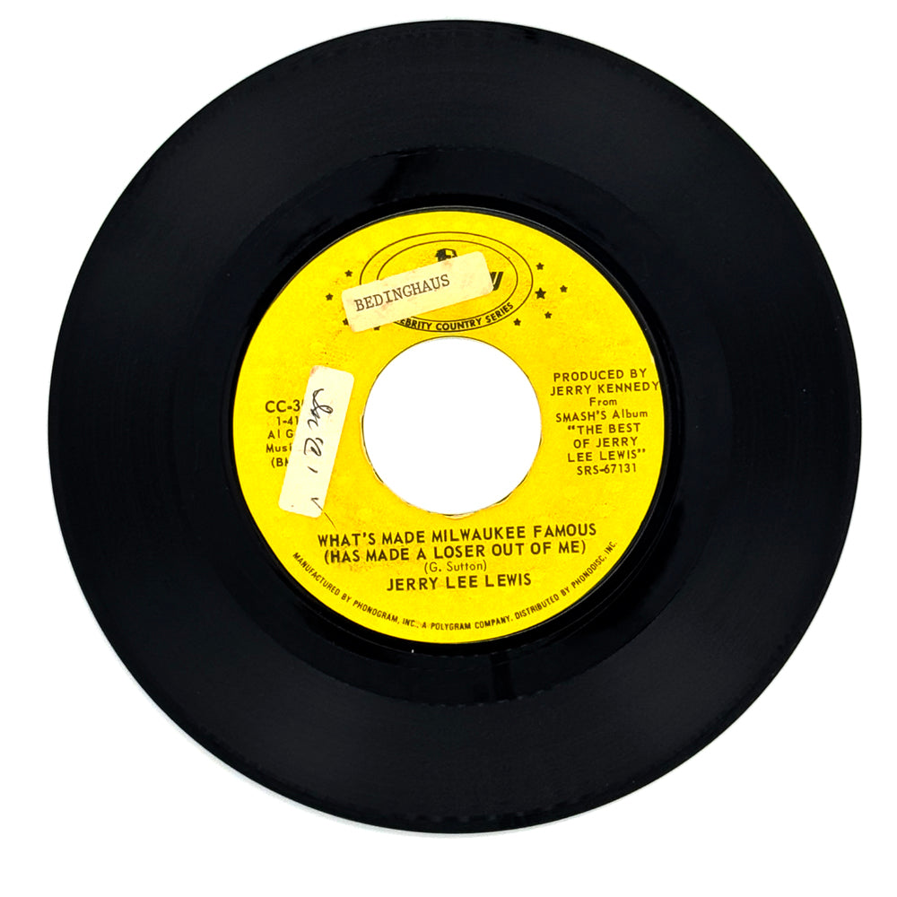 Jerry Lee Lewis : WHAT'S MADE MILWAUKEE FAMOUS (HAS MADE A LOSER OUT OF ME)/ ANOTHER PLACE ANOTHER TIME