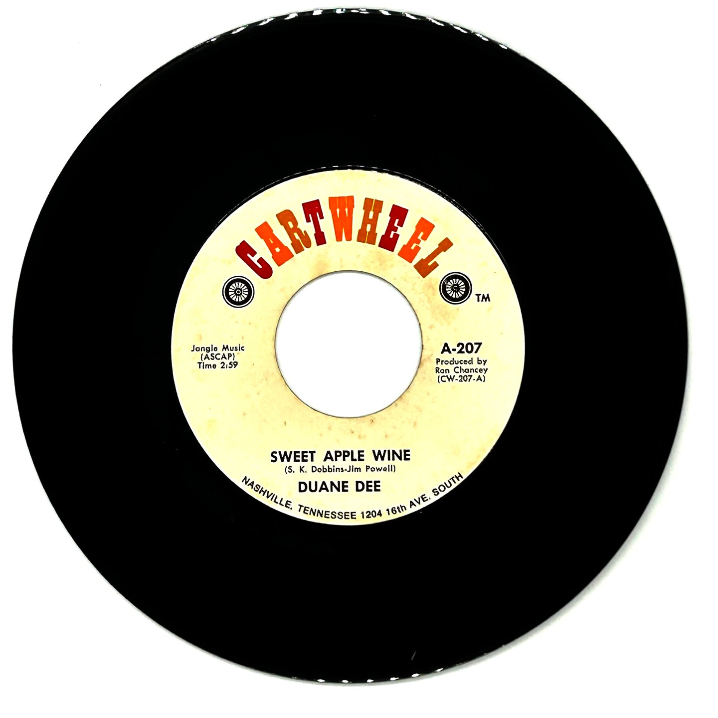 Duane Dee : SWEET APPLE WINE/ CAN'T GET OVER YOU