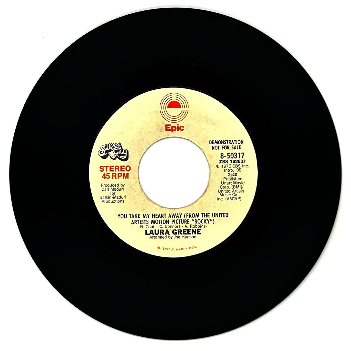 Laura Greene : YOU TAKE MY HEART AWAY (FROM THE UNITED ARTISTS MOTION PICTURE 