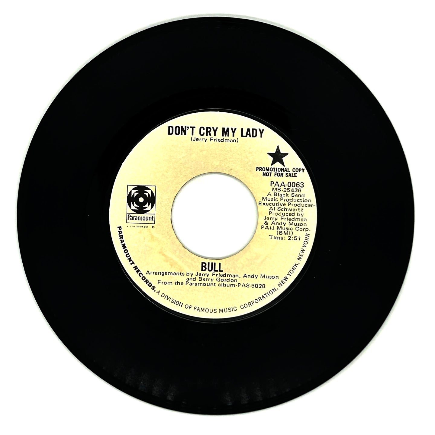 Bull : DON'T CRY MY LADY/ LET IT SHINE