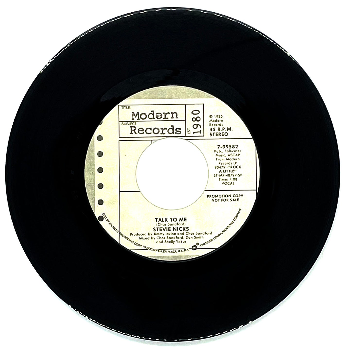 Stevie Nicks : TALK TO ME/ TALK TO ME