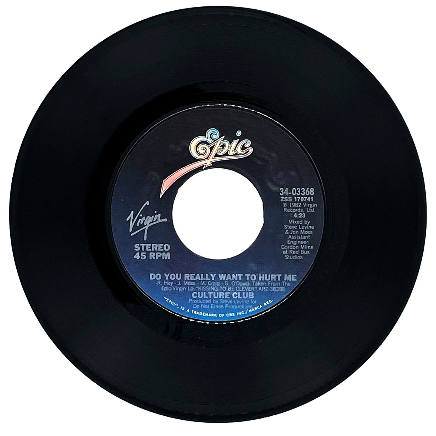 Culture Club : DO YOU REALLY WANT TO HURT ME/ YOU KNOW I'M NOT CRAZY