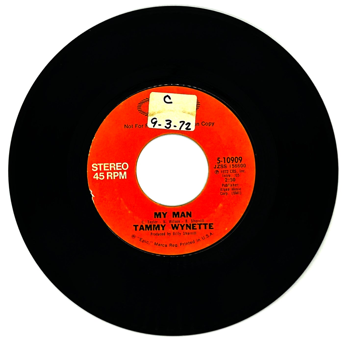 Tammy Wynette : MY MAN/ MY MAN