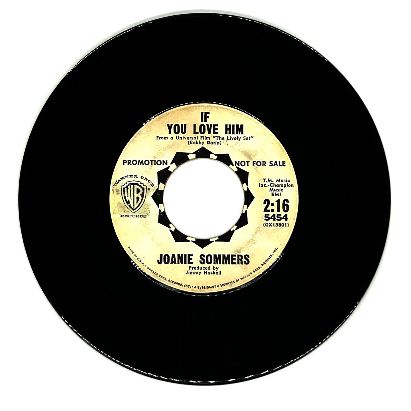 Joanie Sommers : IF YOU LOVE HIM/ I THINK I'M GONNA CRY NOW