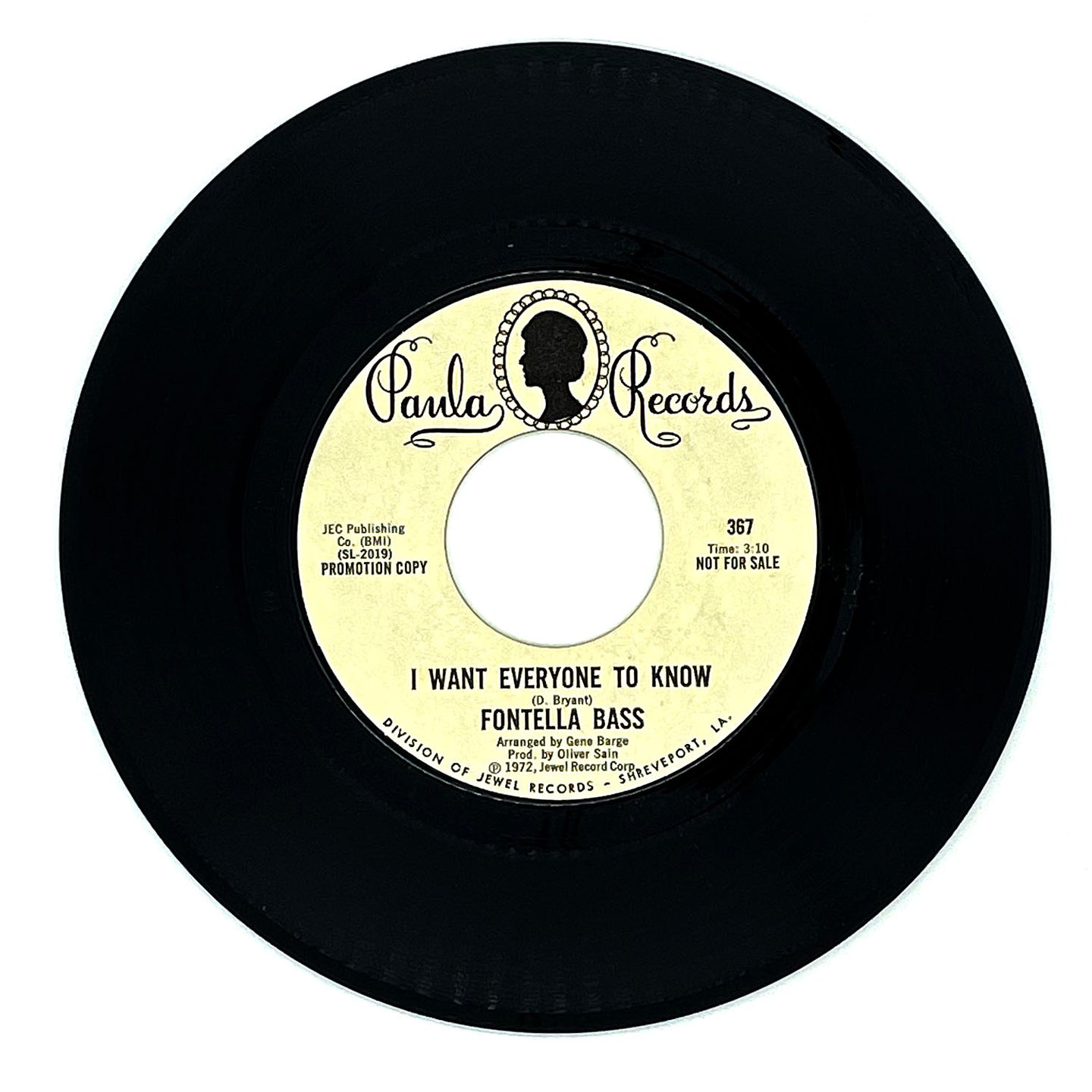 Fontella Bass : I WANT EVERYONE TO KNOW/ I NEED TO BE LOVED