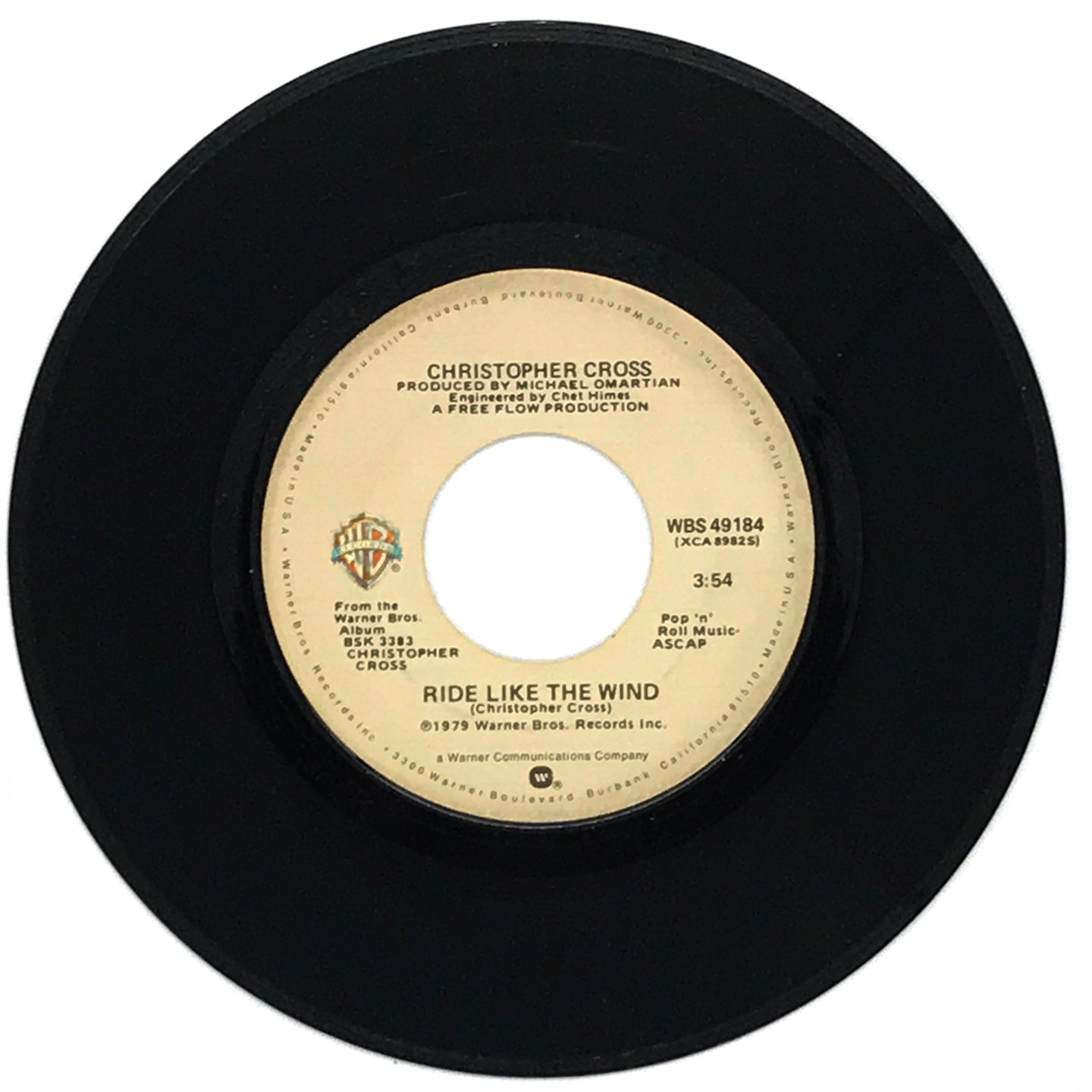 Christopher Cross : RIDE LIKE THE WIND/ MINSTREL GIGOLO