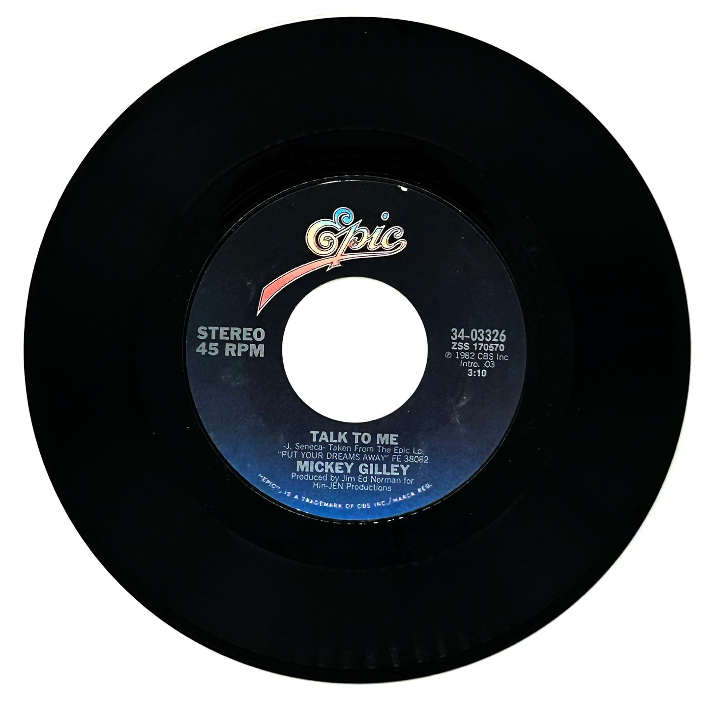 Mickey Gilley : TALK TO ME/ HONKY TONKIN' (I GUESS I DONE ME SOME)
