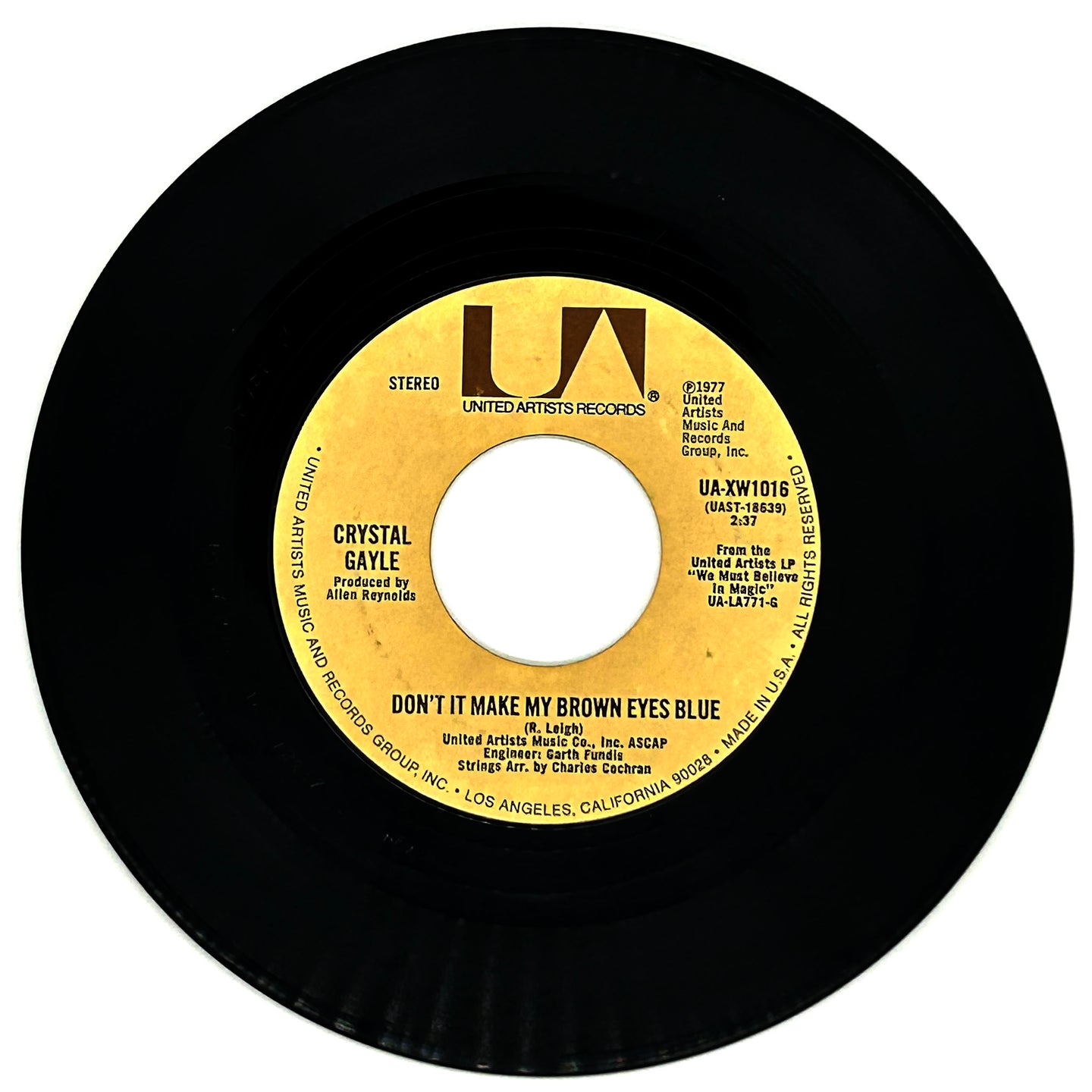 Crystal Gayle : DON'T IT MAKE MY BROWN EYES BLUE/  IT'S ALL RIGHT WITH ME