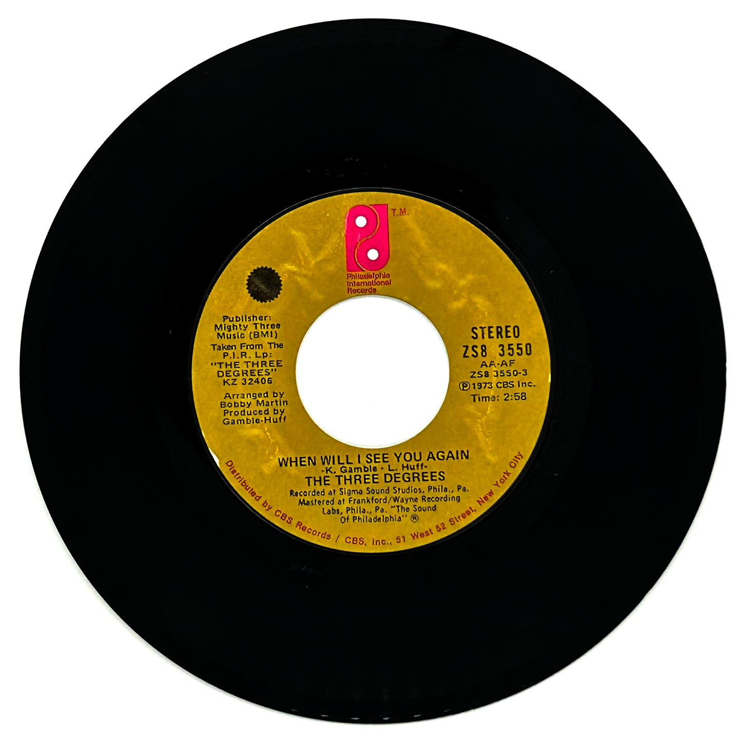 Three Degrees, The : WHEN WILL I SEE YOU AGAIN/ YEAR OF DECISION