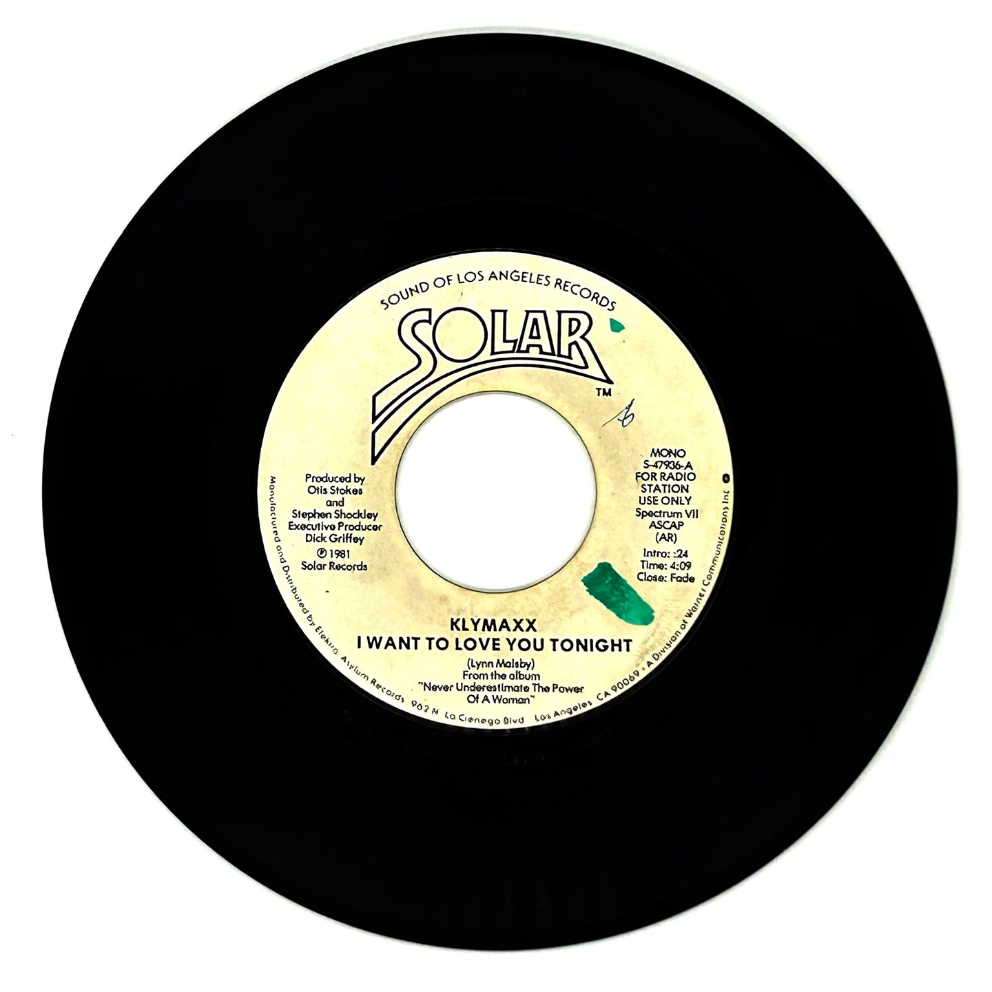 Klymaxx : I WANT TO LOVE YOU TONIGHT/ I WANT TO LOVE YOU TONIGHT
