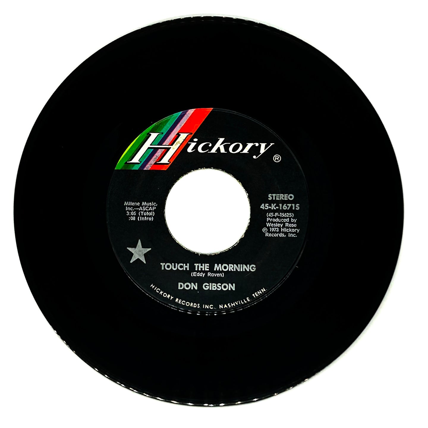 Don Gibson : TOUCH THE MORNING/ TOO SOON TO KNOW