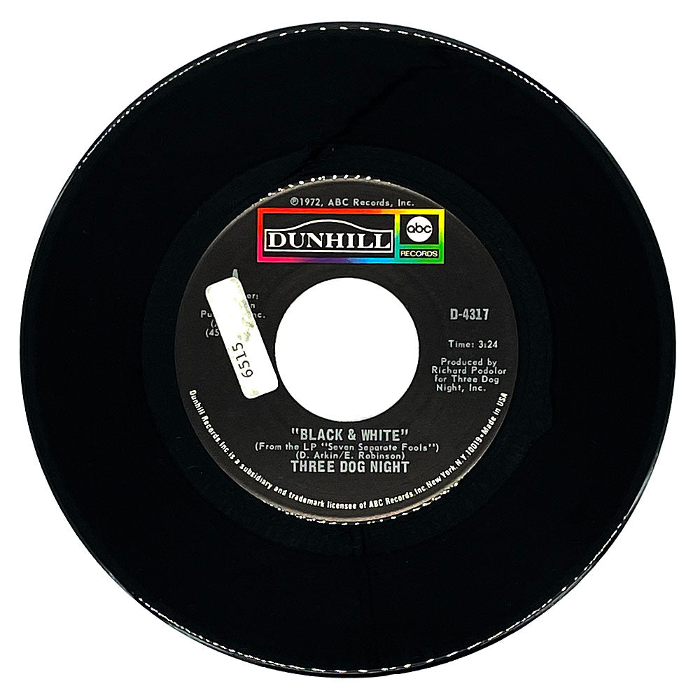 Three Dog Night : BLACK & WHITE/ FREEDOM FOR THE STALLION