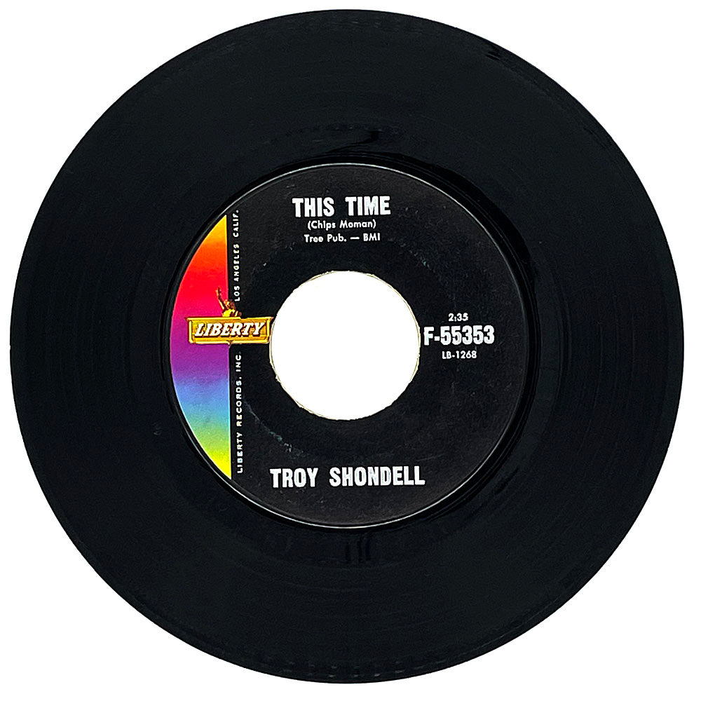 Troy Shondell : TEARS FROM AN ANGEL/ ISLAND IN THE SKY