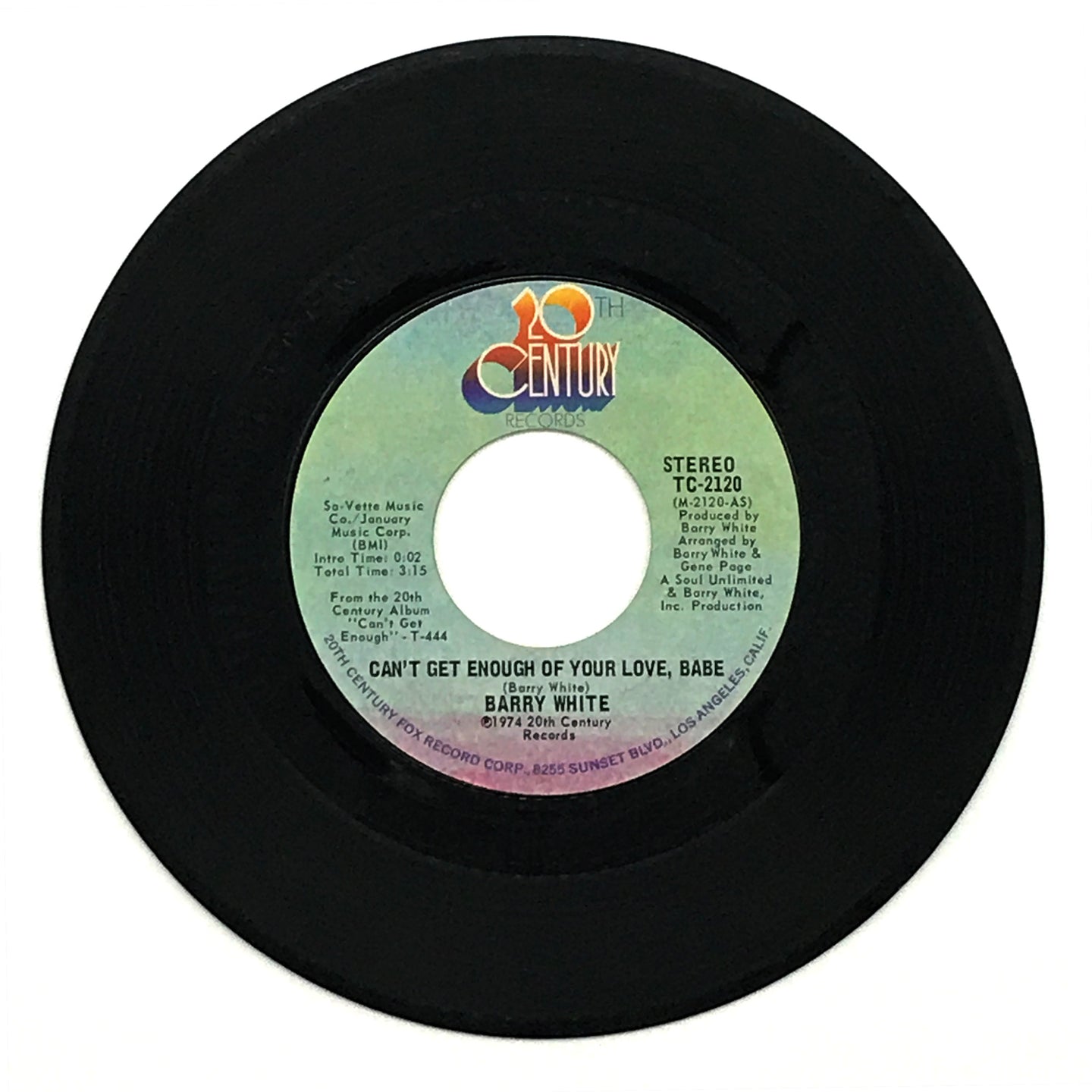 Barry White : CAN'T GET ENOUGH OF YOUR LOVE, BABE/ JUST ENOUGH