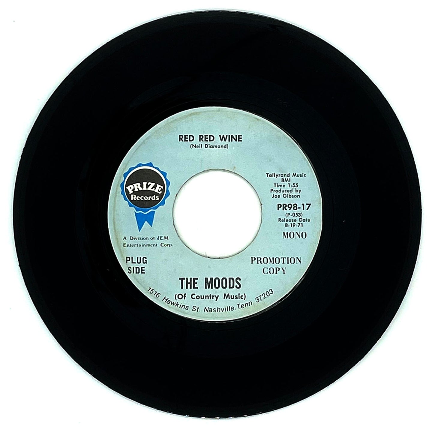 The Moods (Of Country Music) : RED RED WINE/ WHERE WAS I (WHEN I NEEDED ME)
