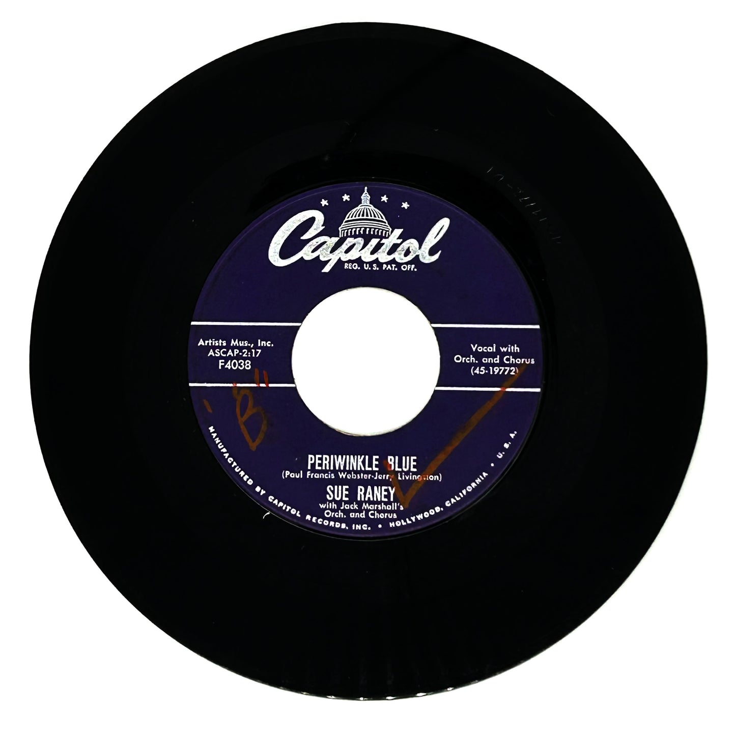 Sue Raney : PERIWINKLE BLUE/ MY, MY, HOW THE TIME GOES BY